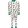 Koala Print PJ Set, Green - Pajamas - 1 - thumbnail