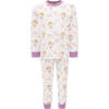 Fairy Girl Print PJ Set, White - Pajamas - 1 - thumbnail