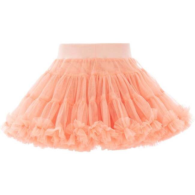 Peach Bow Tutu Skirt, Orange - Skirts - 2