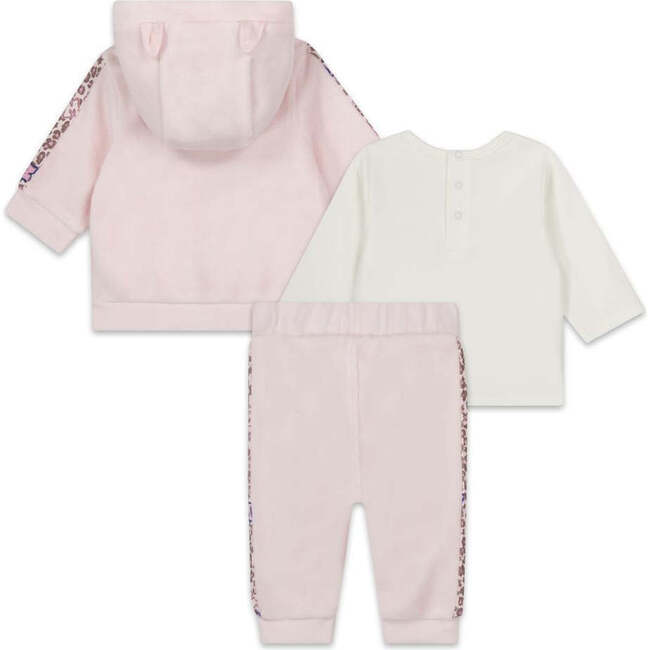 Logo Leopard Strip Tracksuit Set, Pink - Mixed Apparel Set - 5
