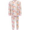 Allover Cat Print PJ Set, Pink - Pajamas - 1 - thumbnail