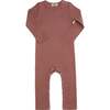 Brick LS Modal Romper, Brown - Bodysuits - 1 - thumbnail
