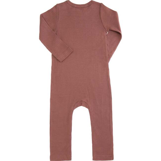 Brick LS Modal Romper, Brown - Bodysuits - 2