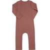 Brick LS Modal Romper, Brown - Bodysuits - 2