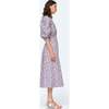 Women's Peggy Cutout Dress, Blue Floral - Dresses - 2