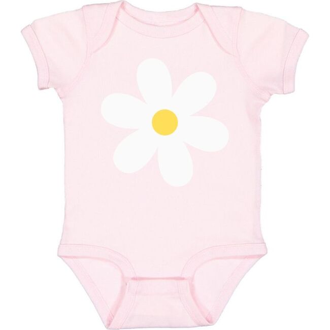 Daisy Short Sleeve Bodysuit, Light Pink - Shirts - 1