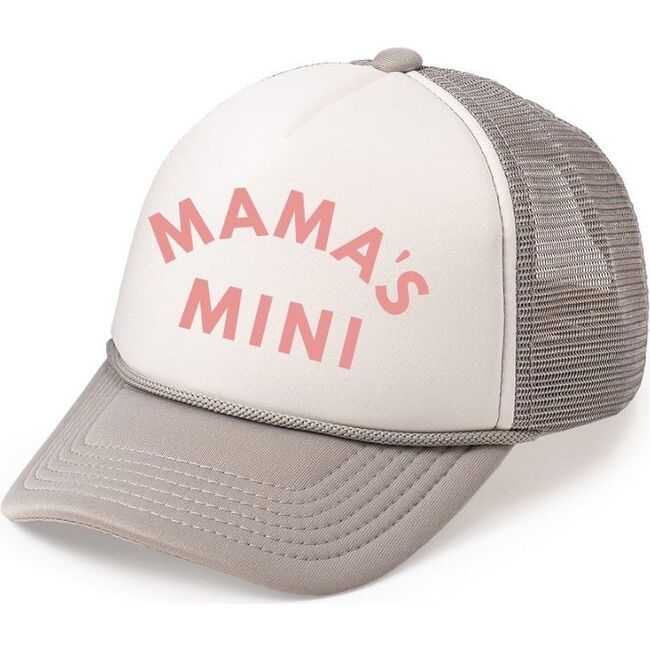 Mama's Mini Trucker Hat Charcoal & White