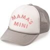 Mama's Mini Trucker Hat Charcoal & White - Hair Accessories - 1 - thumbnail