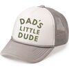 Dad's Little Dude Trucker Hat Charcoal & White - Hair Accessories - 1 - thumbnail
