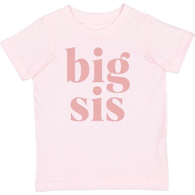 Big Sis Short Sleeve T-Shirt, Ballet Pink