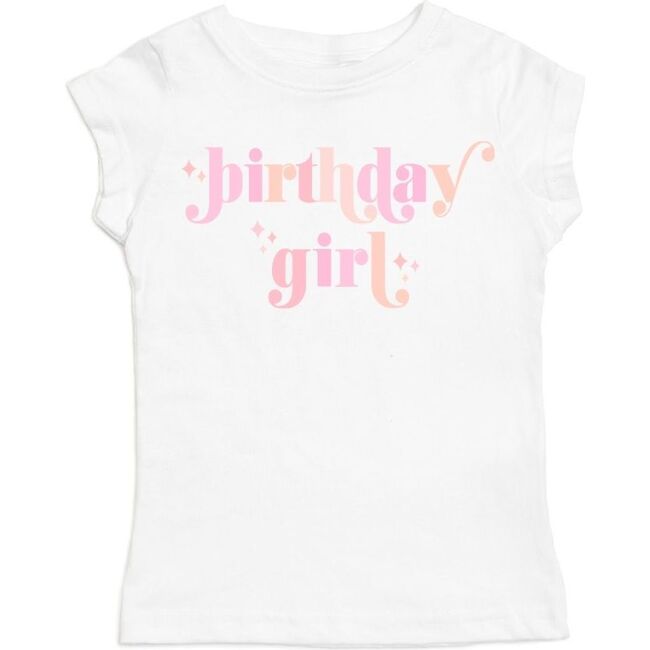 Birthday Girl Blush S/S Shirt, White