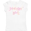 Birthday Girl Blush S/S Shirt, White - T-Shirts - 1 - thumbnail