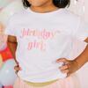 Birthday Girl Blush S/S Shirt, White - T-Shirts - 3
