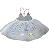 Sweet Candy Lovers Patch Dress, Grey - Dresses - 1 - thumbnail