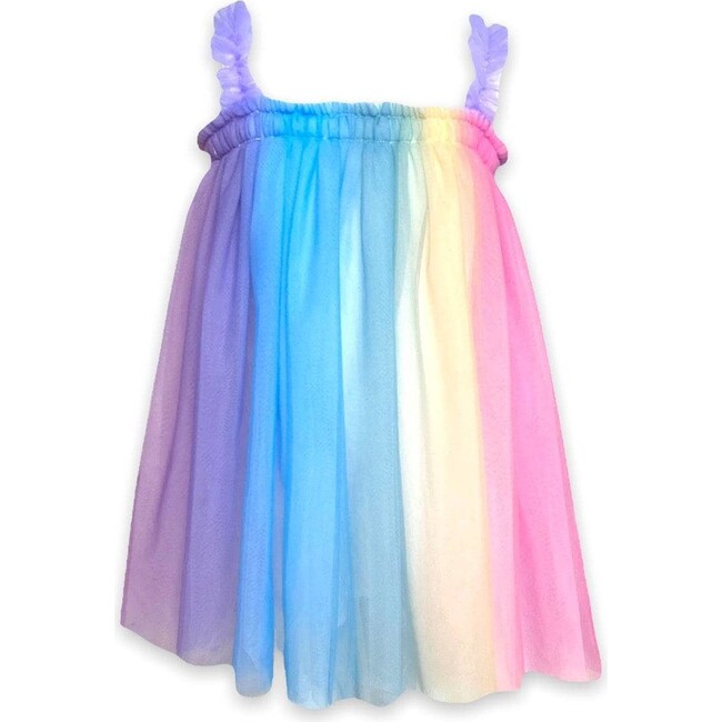 Sherbet Rainbow Tulle Dress, Multicolors
