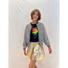 Skater Princess Checked Jacket, Black - Jackets - 2