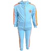 Rainbow Sequin Jogger Set, Baby Blue - Mixed Apparel Set - 1 - thumbnail