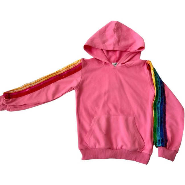 Rainbow Sequin Tracksuit, Bright Pink - Mixed Apparel Set - 5