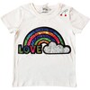 Rainbow Love T-Shirt, White - Shirts - 1 - thumbnail