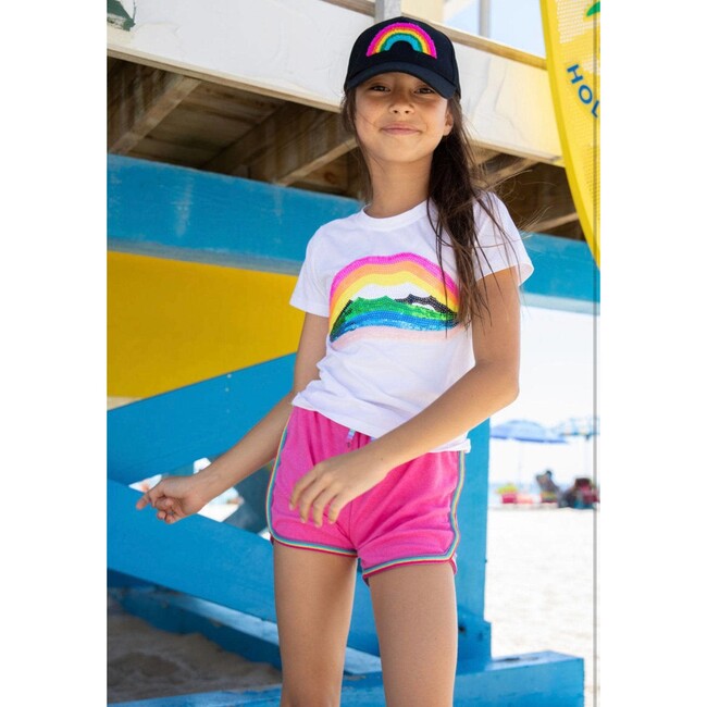 Rainbow Lips T-Shirt, White - Shirts - 2