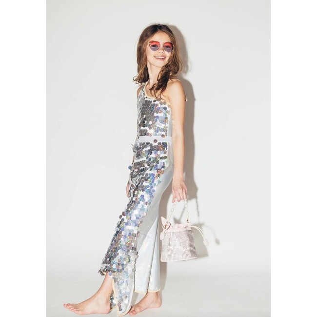 Glistening Mermaid Tail, Silver - Cover-Ups - 2