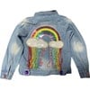 Crystal Rain Denim Jacket, Blue - Jackets - 1 - thumbnail