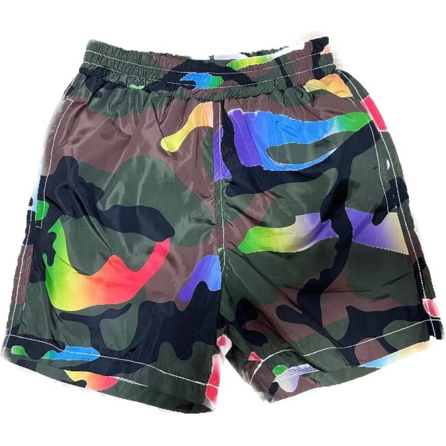 Cool Camo Swim Shorts, Multicolors