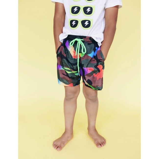 Cool Camo Swim Shorts, Multicolors - Swim Trunks - 4