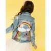 Crystal Rain Denim Jacket, Blue - Jackets - 4