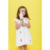 All About Beaded Ice Cream Ruffle Dress, White - Dresses - 2