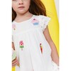 All About Beaded Ice Cream Ruffle Dress, White - Dresses - 4