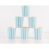 Blue Stripe Cups - Drinkware - 2