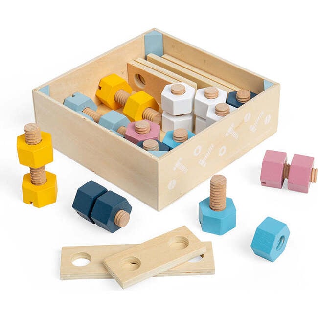 Crate of Nuts and Bolts - FSC 100% - Developmental Toys - 4