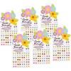 Adorable Spring Flowers Stick on Earrings, 6pc Bundle - Costume Accessories - 1 - thumbnail