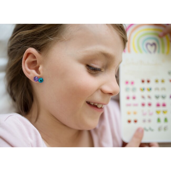 Rainbow Love Sticker Earrings, 6pc Bundle Pack - Costume Accessories - 4