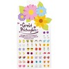 Adorable Spring Flowers Stick on Earrings, 6pc Bundle - Costume Accessories - 2