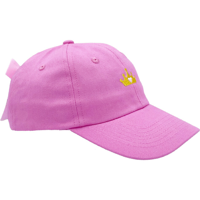 Princess Crown Bow Baseball Hat, Maisie Magenta