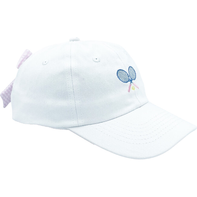 Tennis Bow Baseball Hat, Winnie White - Hats - 1