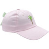 Palm Tree Bow Baseball Hat, Polly Pink - Hats - 1 - thumbnail