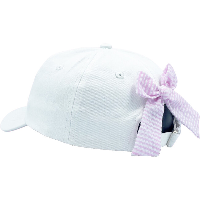 Tennis Bow Baseball Hat, Winnie White - Hats - 2