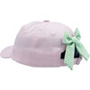 Palm Tree Bow Baseball Hat, Polly Pink - Hats - 2