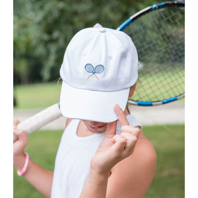 Tennis Bow Baseball Hat, Winnie White - Hats - 3