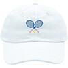 Tennis Bow Baseball Hat, Winnie White - Hats - 4 - thumbnail
