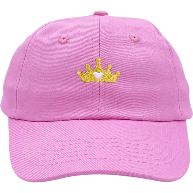 Princess Crown Bow Baseball Hat, Maisie Magenta - Hats - 4