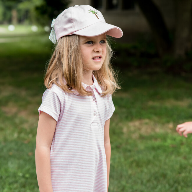 Palm Tree Bow Baseball Hat, Polly Pink - Hats - 5