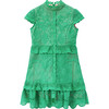 Amy Lace Dress, Emerald - Dresses - 1 - thumbnail