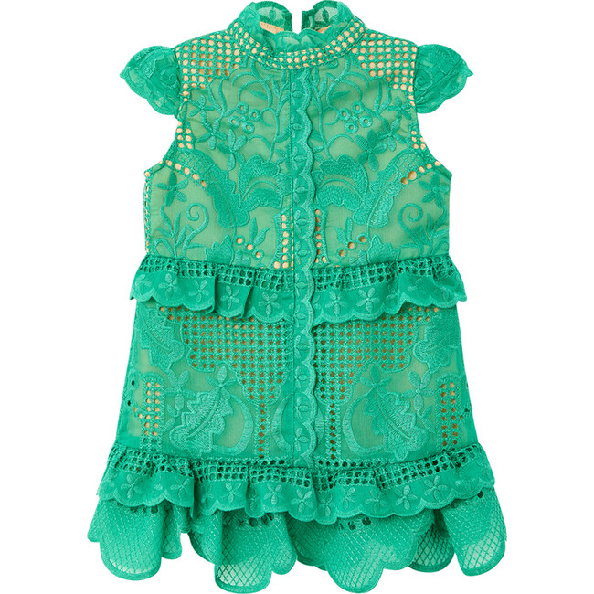 Baby Amy Lace Dress, Emerald