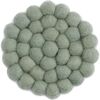 Small Dusty Light Green Coasters, Set of 4 - Tabletop - 1 - thumbnail