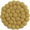 Small Ochre Coasters, Set of 4 - Tabletop - 1 - thumbnail