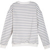 Women's Mon Amour Sweatshirt, Navy & Cream Stripe - Sweatshirts - 2